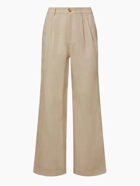 Onia, Air Linen Women's Pleated Pants Trouser, Size 4